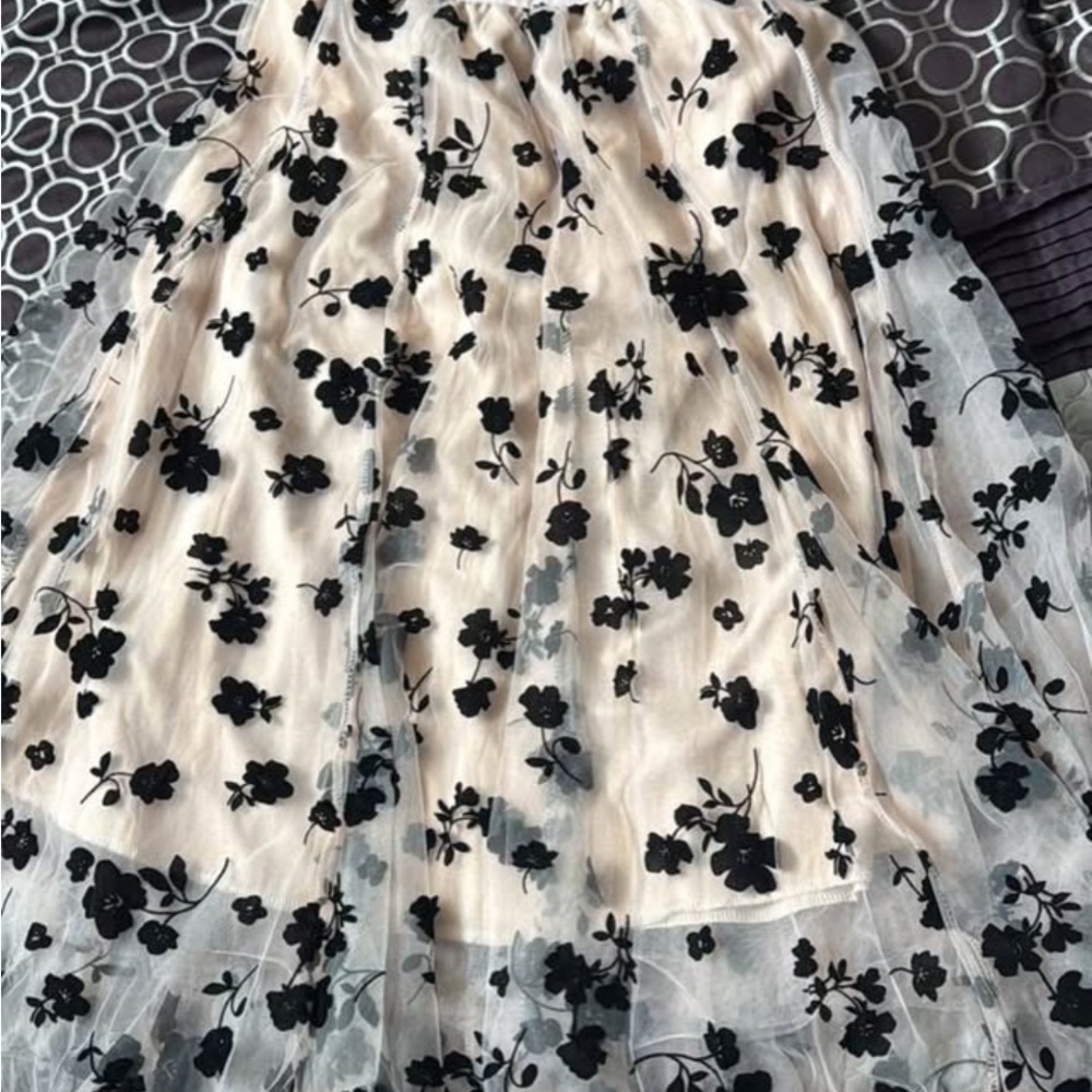Amazon Black Floral Skirt